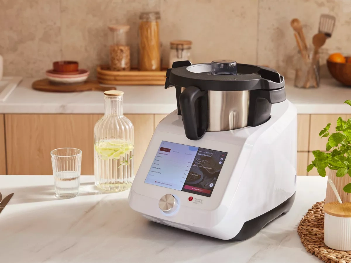 Lidlomix Smart cooking appliance with touchscreen controls sits on a kitchen countertop.