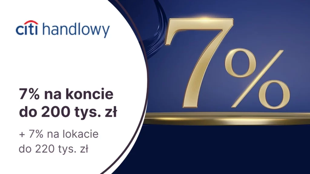 7- Konto Oszczędnościowe – Citibank (nowi klienci)