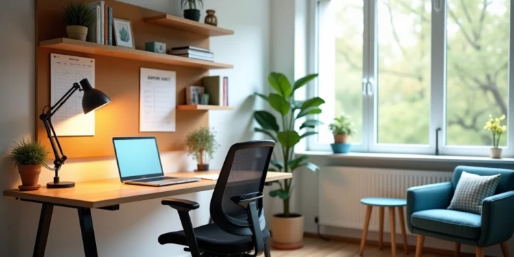 przestrzeń do nauki w domu