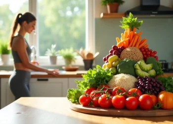 Grafika przedstawiająca nową piramida żywieniowa 2026 z naciskiem na produkty nieprzetworzone